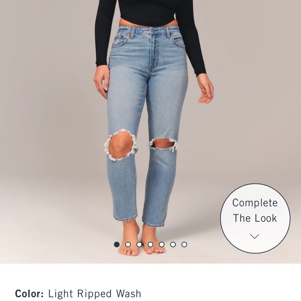 Abercrombie Curve Love Mom Jeans